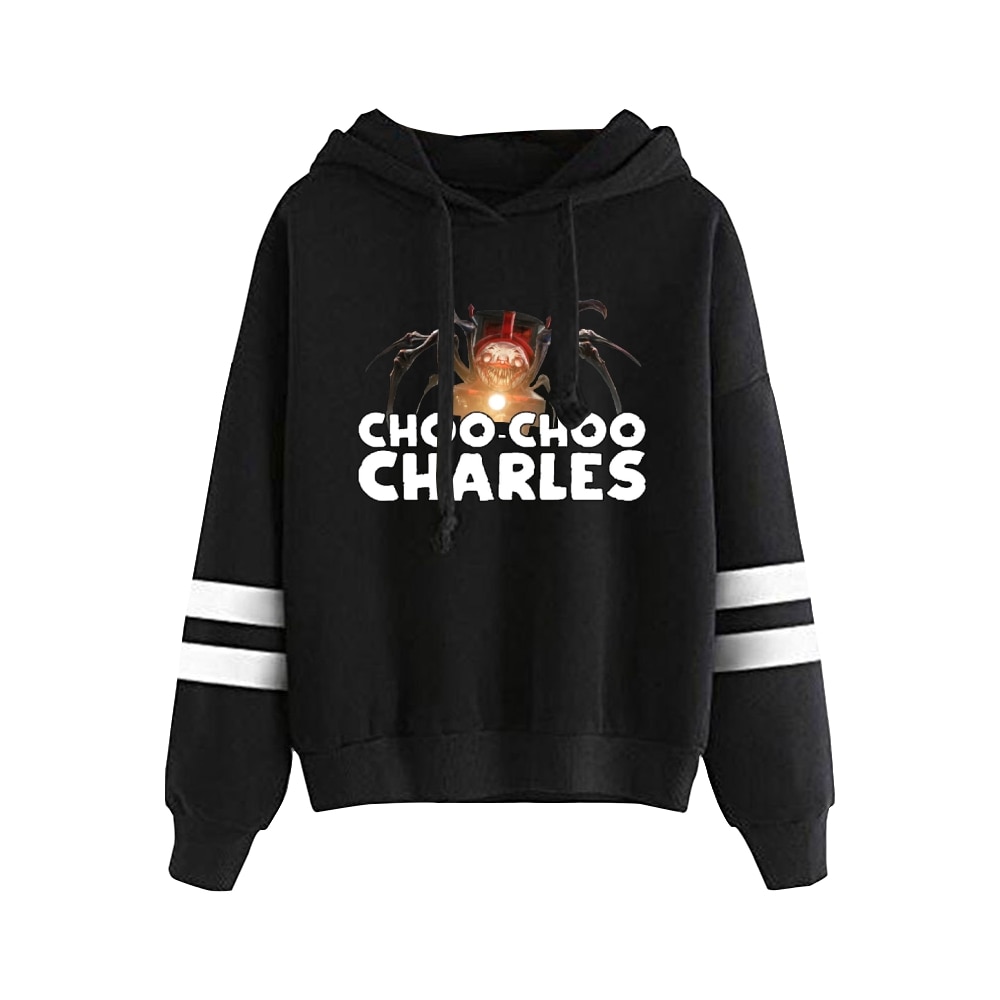 Choo Choo Charles 2022 Game Pocketless Parallel Bars Sleeve Sweatshirts Women Men Hoodie Harajuku Streetwear - Choo Choo Charles Plush